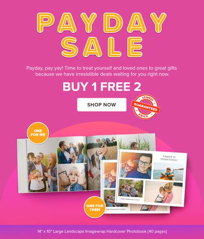 Payday Sale | Buy 1 FREE 2 treats for you inside! 🥳