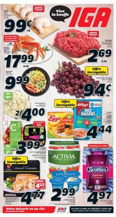 IGA (QC) Flyer April 15 to 21 IGA (QC) Flyer April 15 to 21