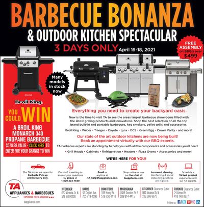 TA Appliances & Barbecues Flyer April 16 to 18