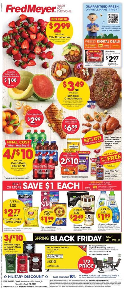 Fred Meyer (DC, DE, NJ, NY, PA, VA) Weekly Ad Flyer April 14 to April 20