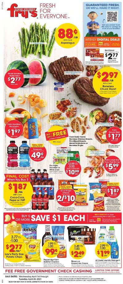 Fry’s (AZ) Weekly Ad Flyer April 14 to April 20