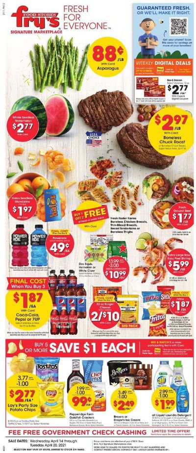 Fry’s (AZ) Weekly Ad Flyer April 14 to April 20