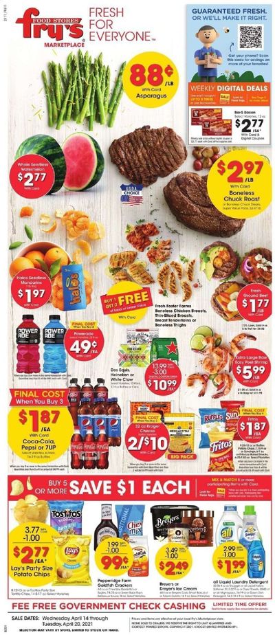 Fry’s (AZ) Weekly Ad Flyer April 14 to April 20
