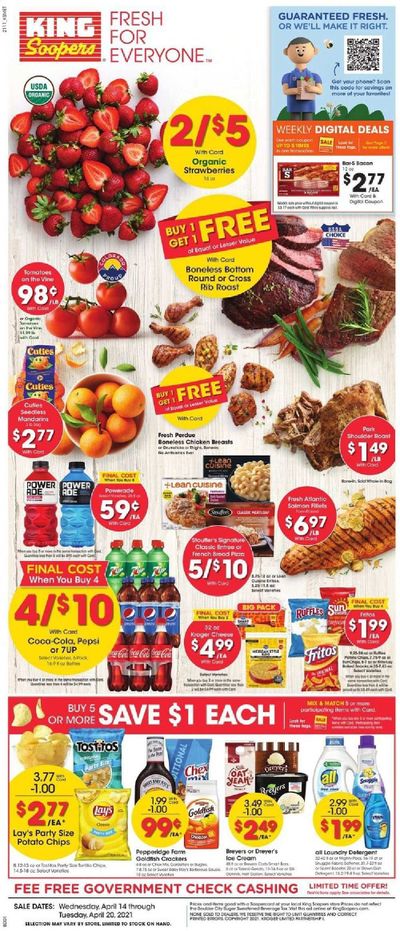 King Soopers (CO, WY) Weekly Ad Flyer April 14 to April 20
