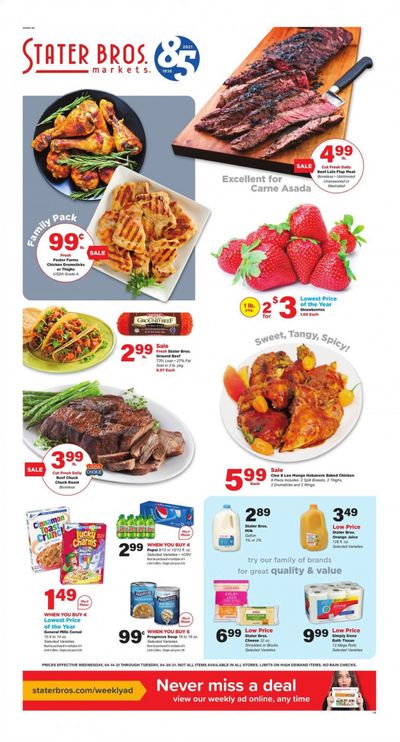 Stater Bros. Weekly Ad Flyer April 14 to April 20
