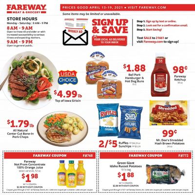 Fareway (IA, IL, MN, MO, NE, SD) Weekly Ad Flyer April 13 to April 19