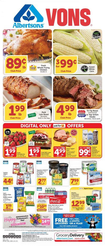 Vons (CA, NV) Weekly Ad Flyer April 14 to April 20