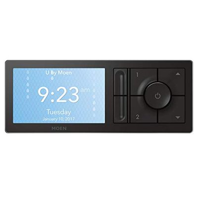 Moen TS3302BL U Shower Smart Home Connected Bathroom Controller, 2-Outlet Digital Wall Mounted, Matte Black