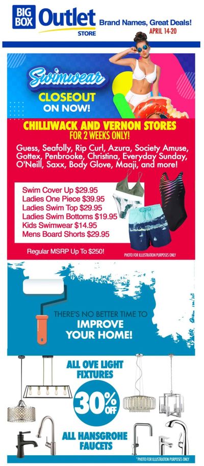 Big Box Outlet Store Flyer April 14 to 20
