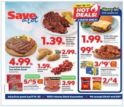Save a Lot Weekly Ad Flyer April 14 to April 20