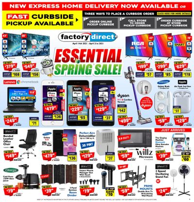 Factory Direct Flyer April 14 to 21