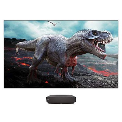 Hisense 100L5F - 100" 4K Laser TV Home Theater Projector Ultra HD HDR Smart DLP Technology Short-Throw, with Bluetooth, Voice Control, DBX-tv and Android TV OS (Screen is Sold Separately) $3499 (Reg $4999.99)