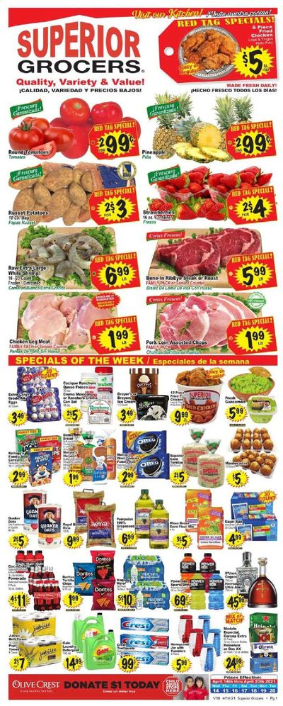 Superior Grocers Weekly Ad Flyer April 14 to April 20