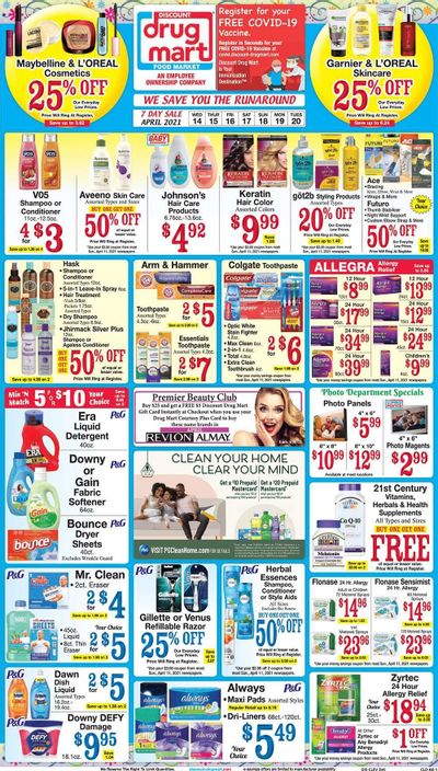 Discount Drug Mart (OH) Weekly Ad Flyer April 14 to April 20