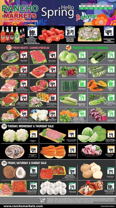 Rancho Markets Weekly Ad Flyer April 13 to April 19