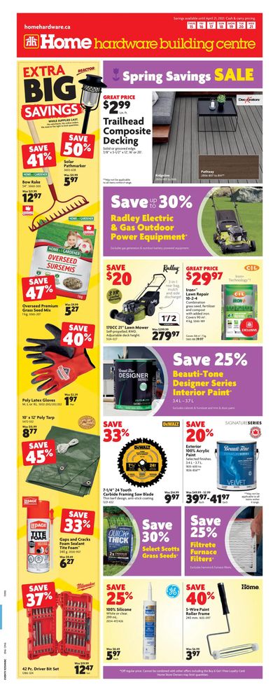 Home Hardware Building Centre (ON) Flyer April 15 to 21