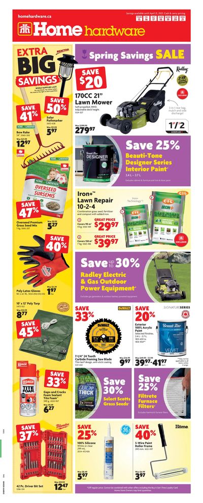 Home Hardware (ON) Flyer April 15 to 21