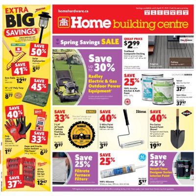 Home Building Centre (ON) Flyer April 15 to 21