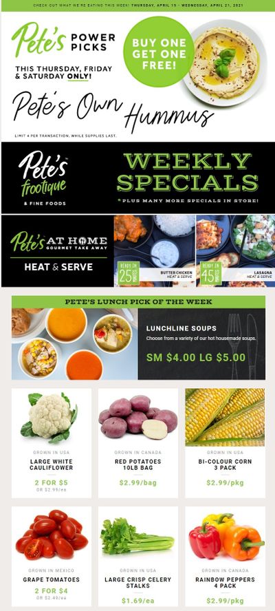 Pete's Fine Foods Flyer April 15 to 21