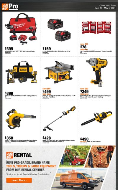 Home Depot Pro Flyer April 15 to May 5