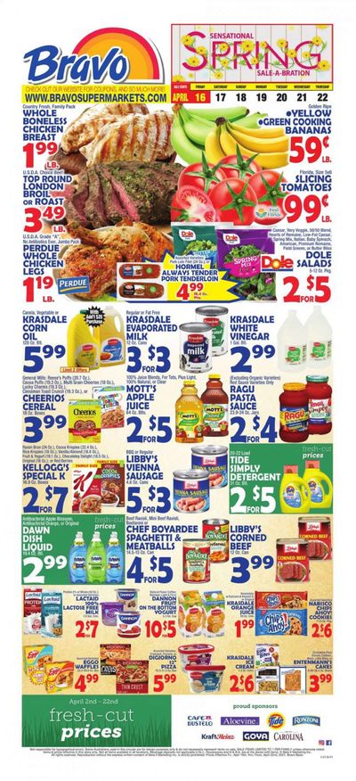 Bravo Supermarkets (CT, FL, MA, NJ, NY, PA, RI) Weekly Ad Flyer April 16 to April 22