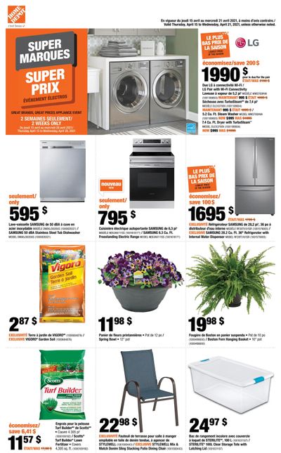 Home Depot (QC) Flyer April 15 to 21