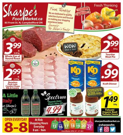 Sharpe's Food Market Flyer April 15 to 21