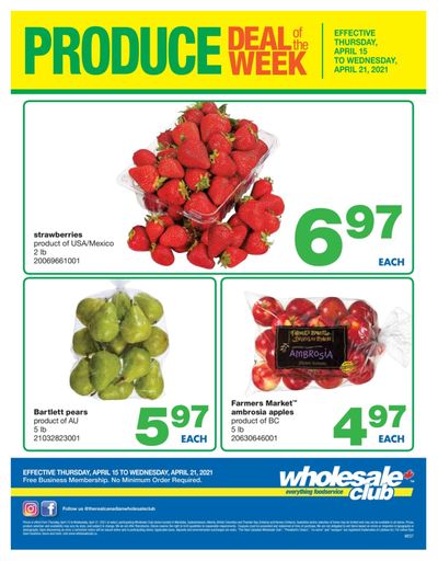 Wholesale Club (West) Produce Deal of the Week Flyer April 15 to 21