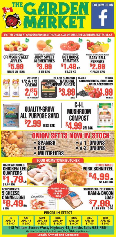 The Garden Market Flyer April 16 to 22