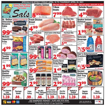 Sal's Grocery Flyer April 16 to 22