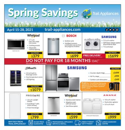 Trail Appliances (AB & SK) Flyer April 15 to 28