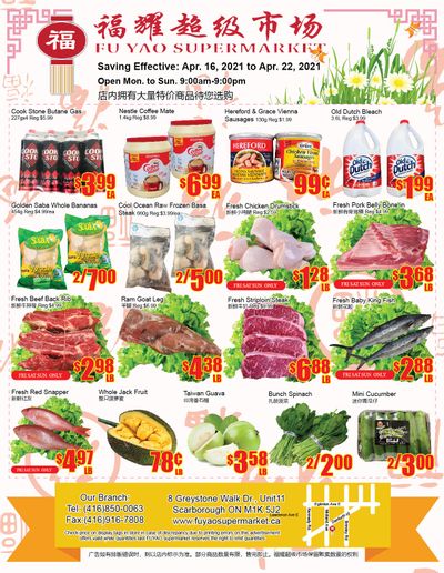 Fu Yao Supermarket Flyer April 16 to 22 
