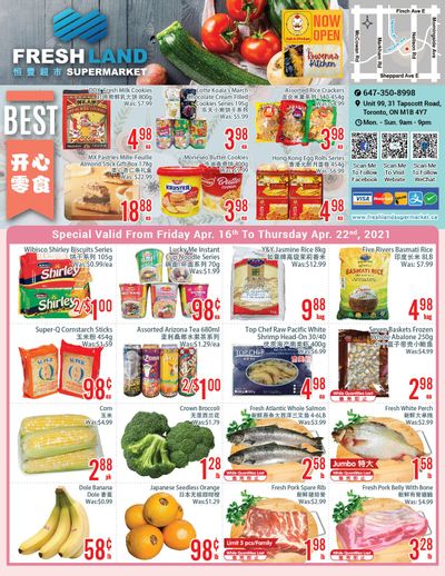 FreshLand Supermarket Flyer April 16 to 22