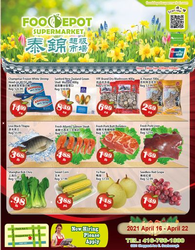 Food Depot Supermarket Flyer April 16 to 22
