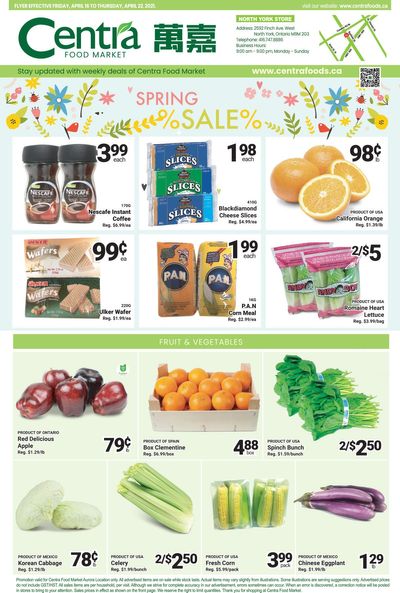 Centra Foods (North York) Flyer April 16 to 22