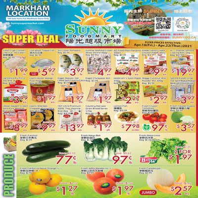 Sunny Foodmart (Markham) Flyer April 16 to 22