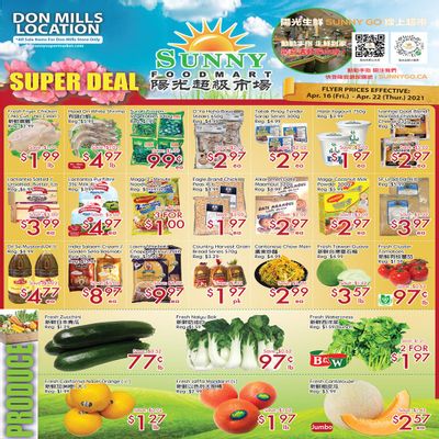 Sunny Foodmart (Don Mills) Flyer April 16 to 22