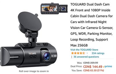 Amazon Canada Deals: Save 31% of Dual Dash Cam + 24% on Stand Mixer 6-Speed  + More Offers
