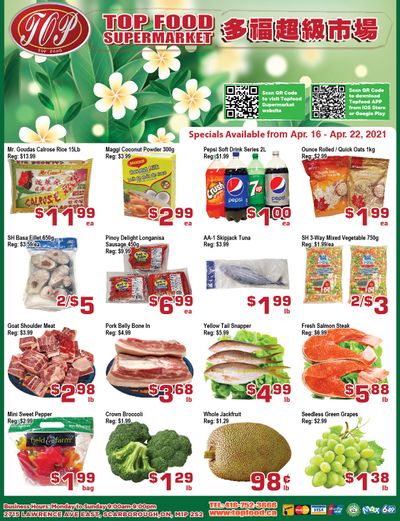 Top Food Supermarket Flyer April 16 to 22