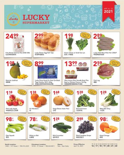 Lucky Supermarket (Edmonton) Flyer April 16 to 22