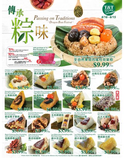 T&T Supermarket (ON) Dragon Boat Festival Flyer April 16 to June 15