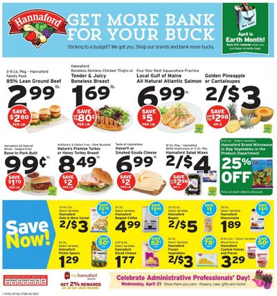 Hannaford (NY) Weekly Ad Flyer April 18 to April 24
