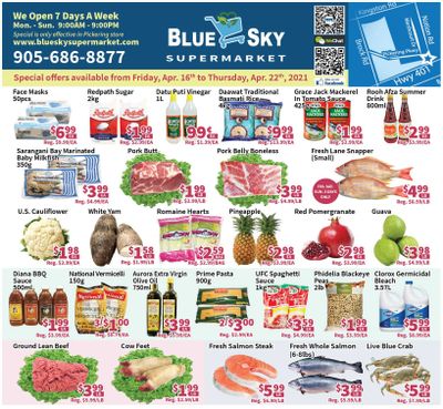 Blue Sky Supermarket (Pickering) Flyer April 16 to 22