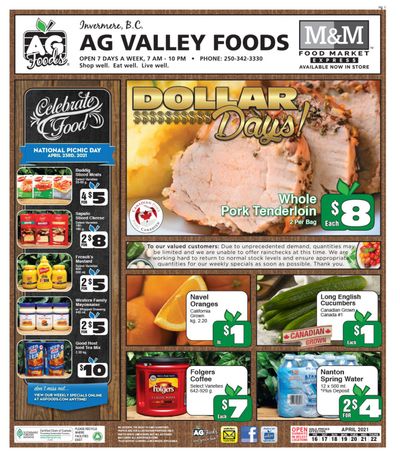 AG Foods Flyer April 16 to 22