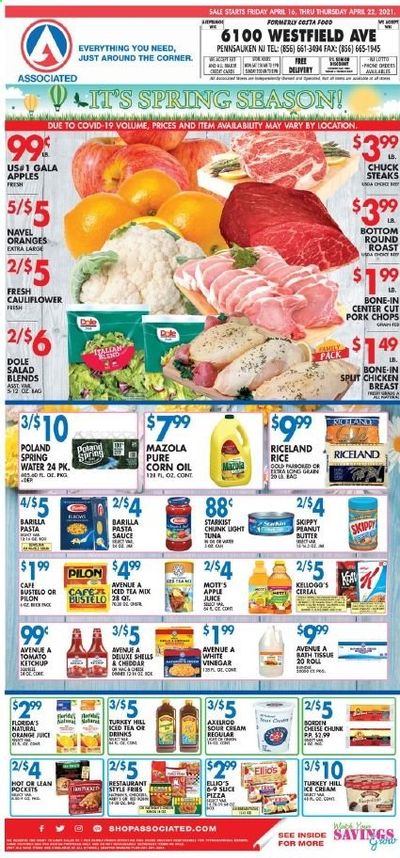 Associated Supermarkets Weekly Ad Flyer April 16 to April 22