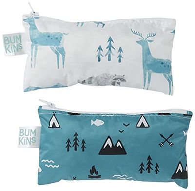 Bumkins Snack Bags, Reusable, Washable, Food Safe, BPA Free, 2-Pack – Outdoors & Wildlife $8.3 (Reg $11.99) Bumkins Snack Bags, Reusable, Washable, Food Safe, BPA Free, 2-Pack – Outdoors & Wildlife $8.3 (Reg $11.99)