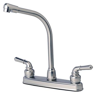 Laguna Brass Builders Shoppe 1200SS RV Mobile Home Non-Metallic High Rise Swivel Kitchen Sink Faucet Stainless Steel Finish $34.97 (Reg $51.27)