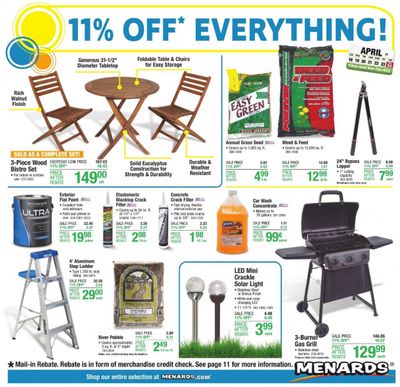 Menards Weekly Ad Flyer April 15 to April 24
