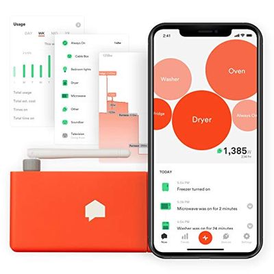Sense Home Energy Monitor: Track electricity use and costs. Real-time remote power monitoring. $376.43 (Reg $437.55)