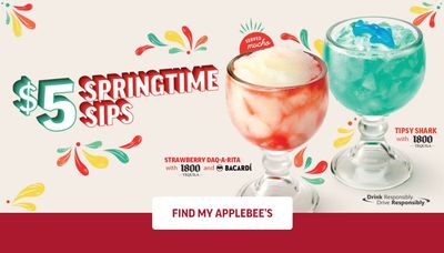 Applebee’s STEAL DEAL: Springtime Sips Cocktails for ONLY $5